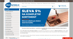Desktop Screenshot of drezy-baterie.cz